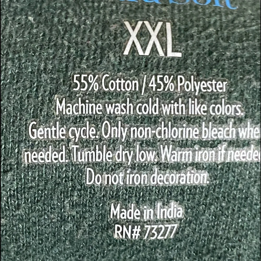 Croft & Barrow Extra Soft Hunter Green Pullover Fleece Size XXL - Picture 6 of 6